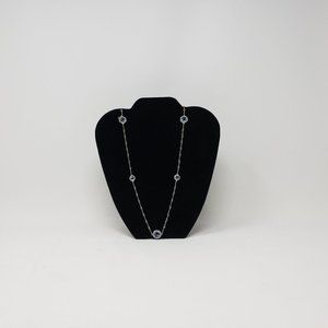 Tacori Sonoma Skies Gem Drops Necklace Sterling Silver With 12 sky blue Topaz